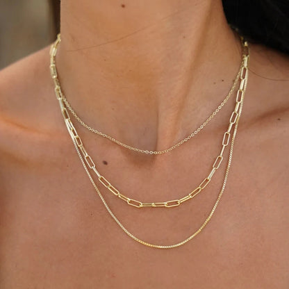 Golden Trio Ketting 18K Goud