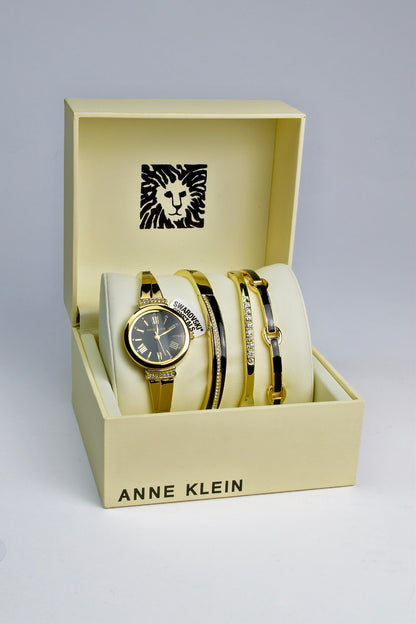 ANNE KLEIN Horlogeset Goud Romeins