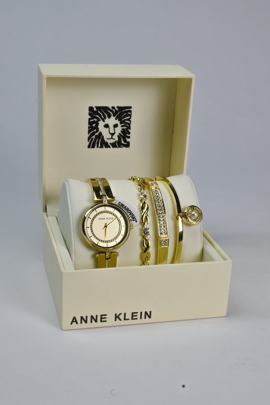 ANNE KLEIN Horlogeset Goud Groot