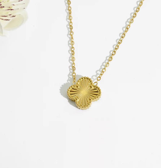 Premium Single Clover Ketting 18K